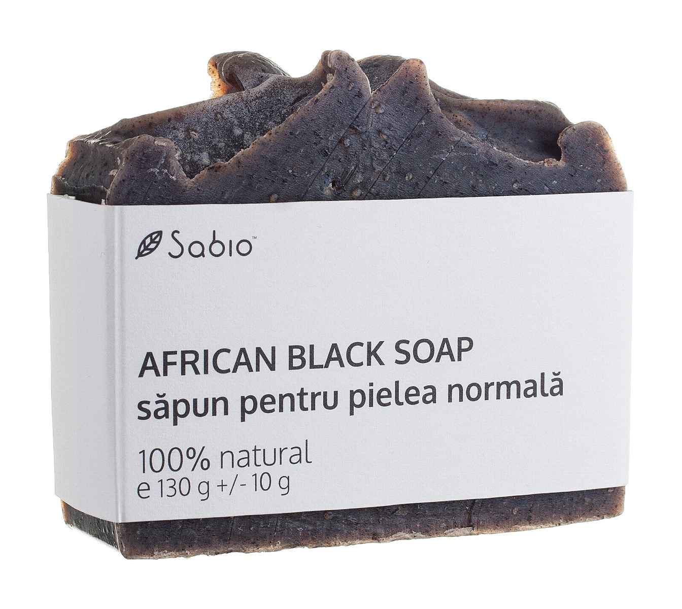 Sapun natural pentru pielea normala African Black Soap, 130g, Sabio