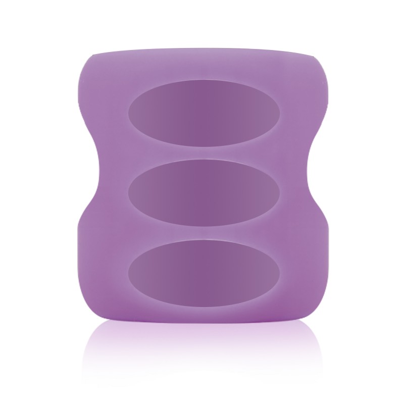 Protectie silicon pentru biberon din sticla cu gat larg violet, 270ml, Dr. Brown's