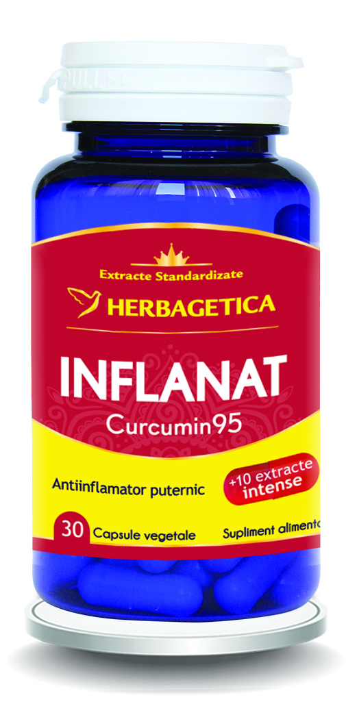Inflanat+ Curcumin95, 30 capsule vegetale, Herbagetica