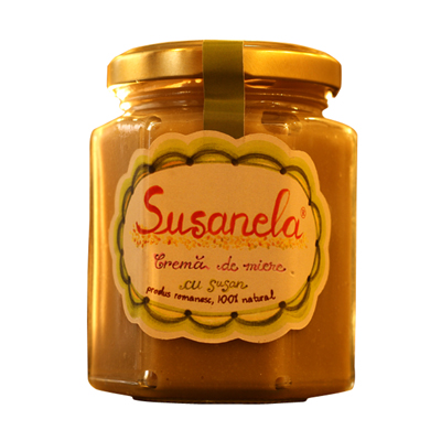 Crema de miere cu susan Susanela, 210g, Prisaca Transilvania