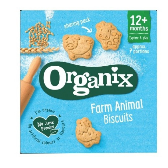 Biscuiti organici Animalute, incepand de la 12 luni, 100g, Organix Goodies