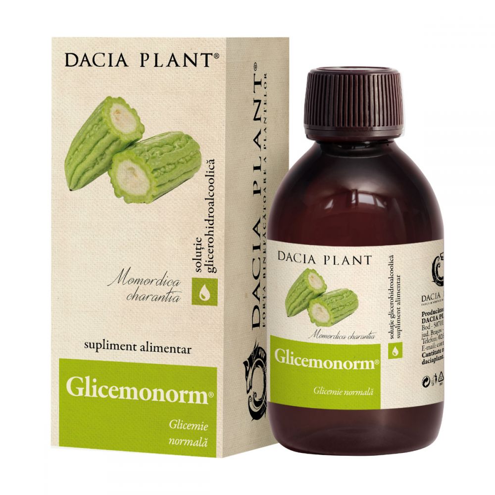 Tinctura Glicemonorm, 200ml, Dacia Plant