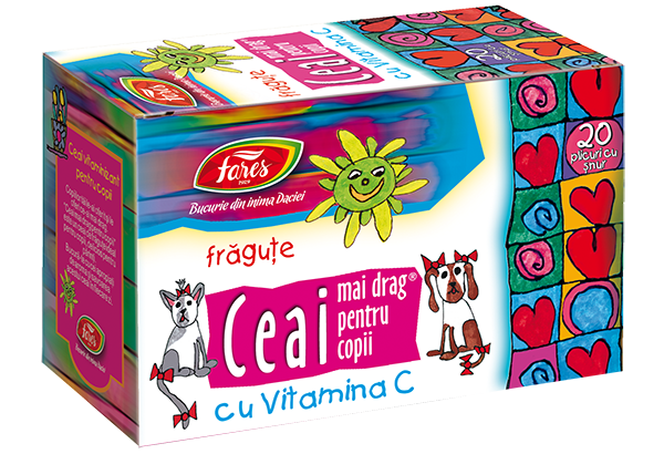 Ceai mai drag pentru copii cu Vitamina C, 20 plicuri, Fares