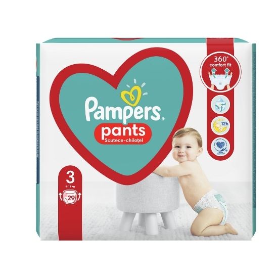 Scutece Active Baby Pants 6-11 kg Marimea 3, 29 bucati, Pampers