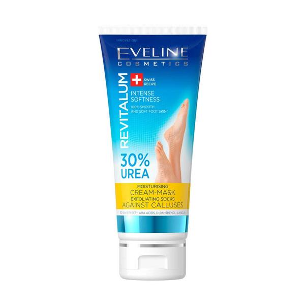 Masca exfolianta pentru picioare si calcaie Revitalum 30% Urea, 75ml, Eveline Cosmetics