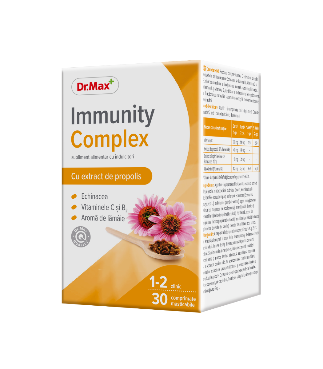 Dr. Max Immunity Complex, 30 comprimate masticabile