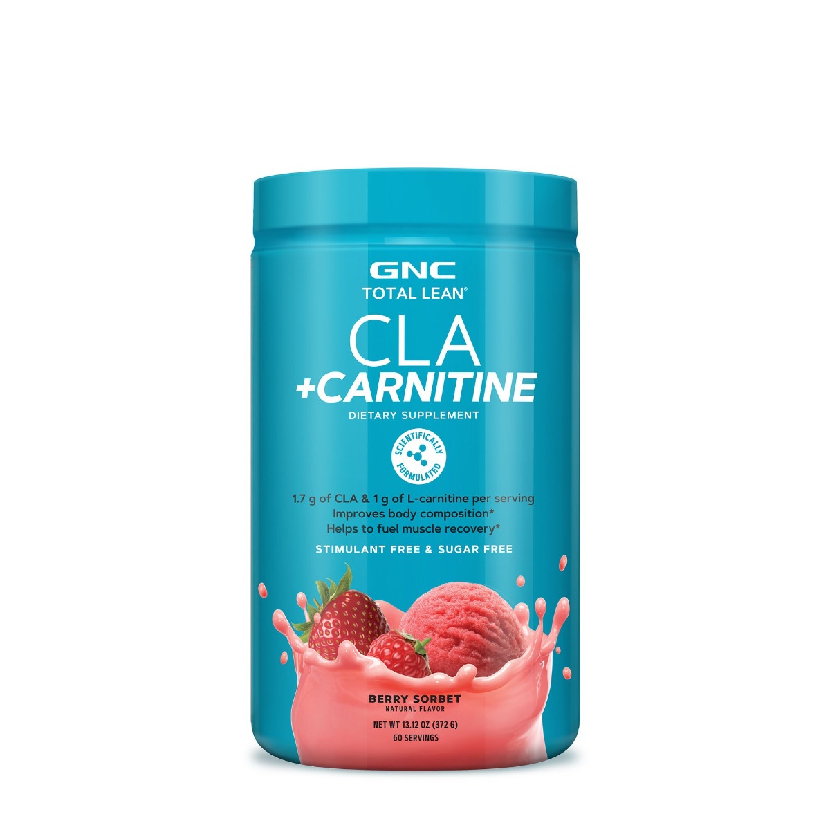 Acid linoleic conjugat si carnitina CLA + Carnitine Total Lean, 372g, GNC