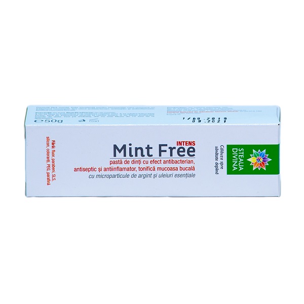Pasta de dinti Mint Free Santoral, 50ml, Steaua Divina