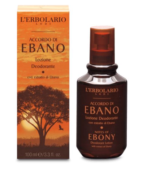 L'Erbolario Deodorant lotiune Notes Of Ebony, 100ml