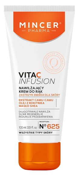 Crema de maini hidratanta Vitamina C Infusion, 100ml, Mincer Pharma