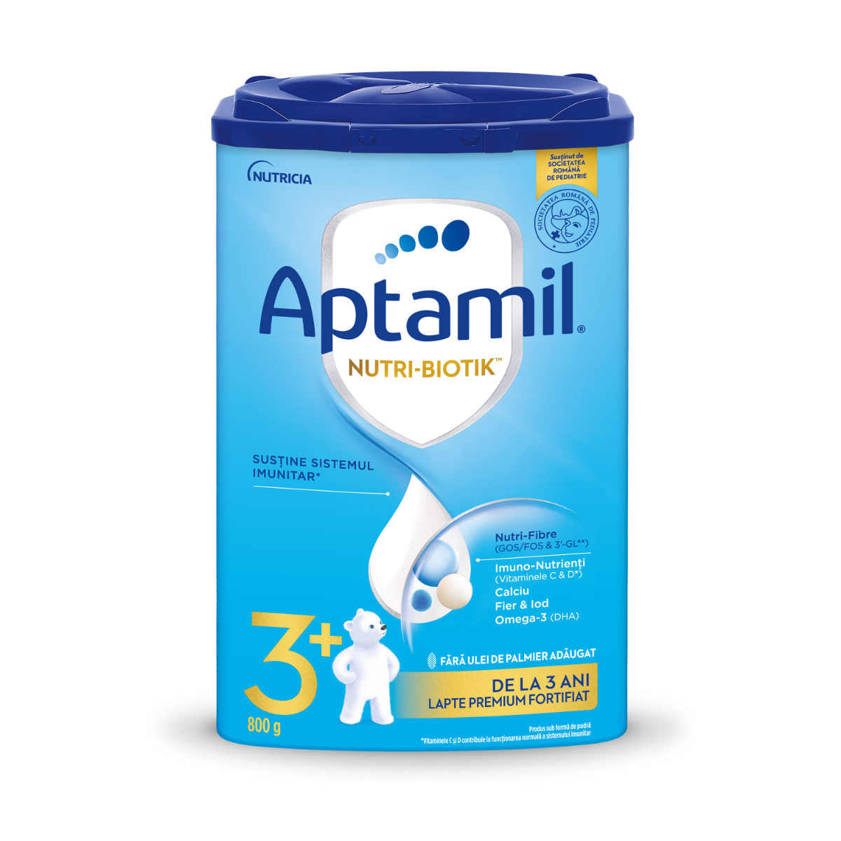 Lapte premium fortifiat de la 3 ani NUTRI-BIOTIK 3+, 800g, Aptamil