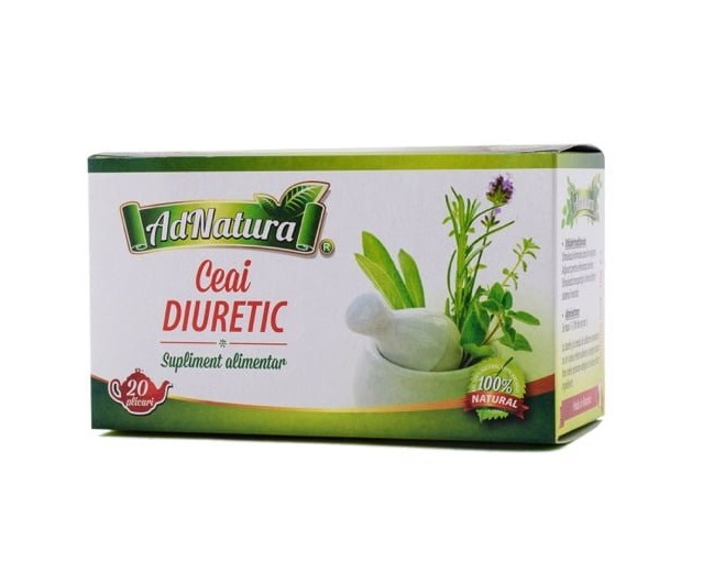 Ceai diuretic, 20 plicuri, AdNatura