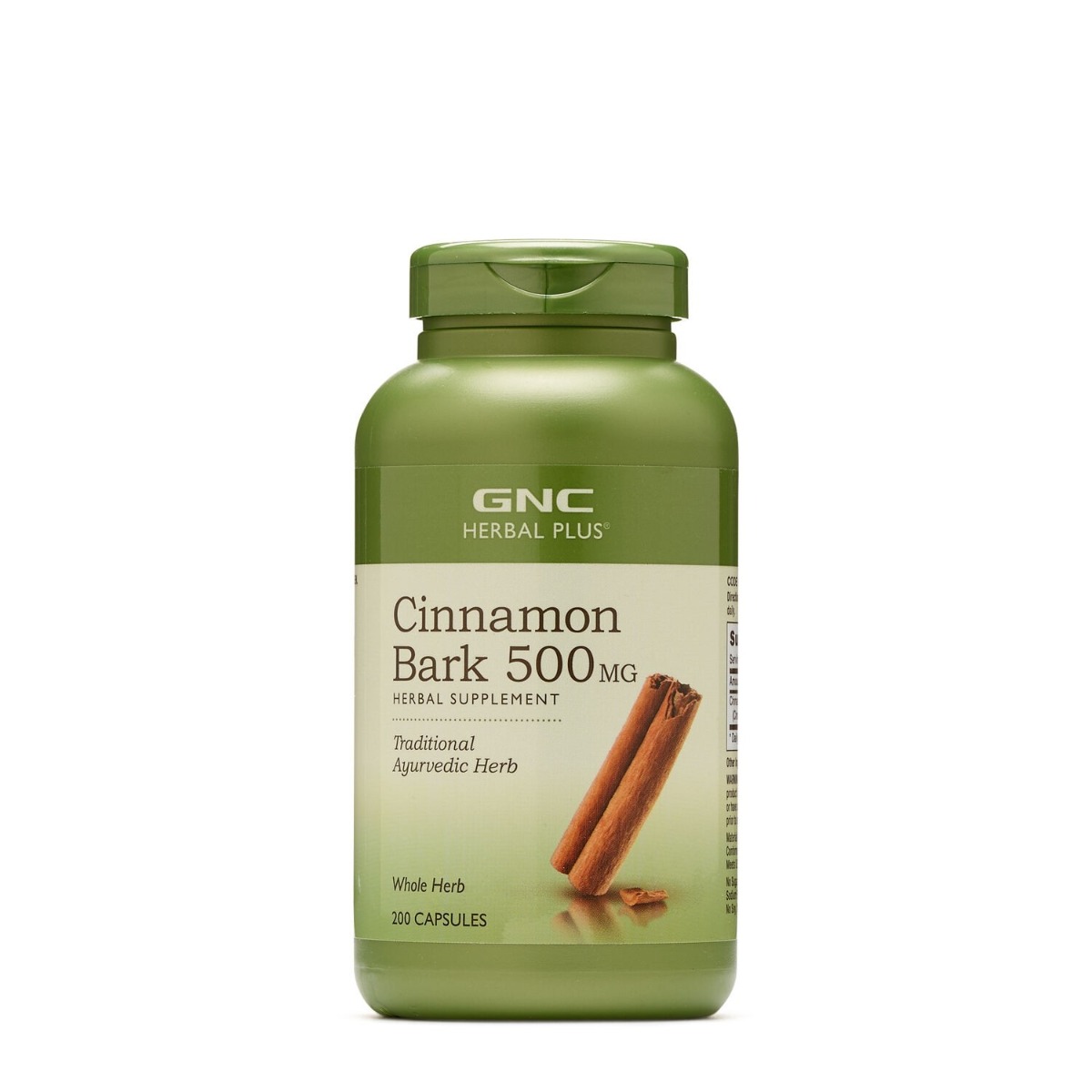 Scortisoara Herbal Plus® Cinnamon Bark 500mg, 200 capsule, GNC