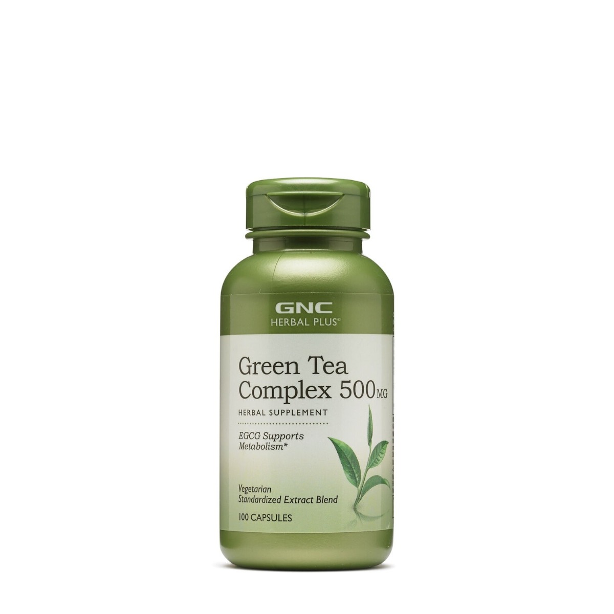 Complex de ceai verde 500mg Herbal Plus®, 100 capsule, GNC