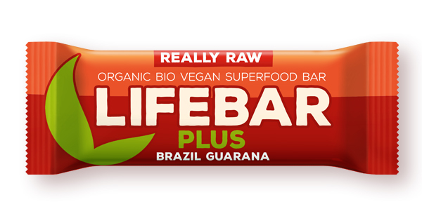 Baton cu nuci braziliene si guarana raw Lifebar Bio, 47g, Lifefood