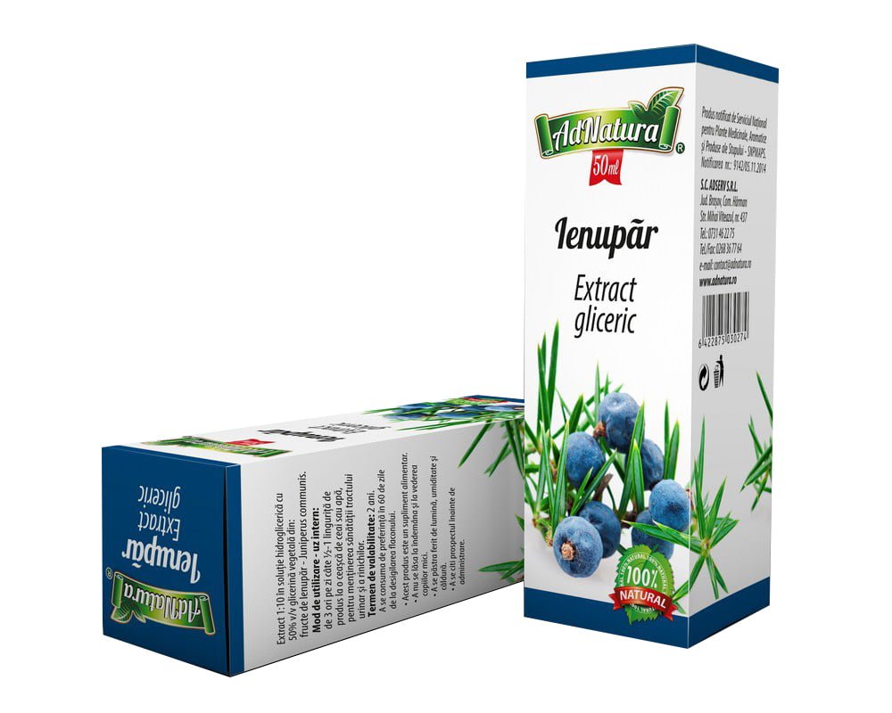 Extract gliceric de ienupar, 50ml, AdNatura