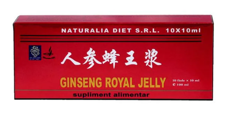 Royal Jelly & Ginseng, 10 fiole x 10ml, Naturalia Diet