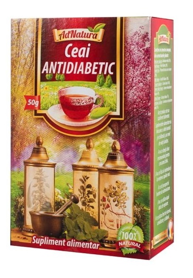 Ceai antidiabetic, 50g, AdNatura