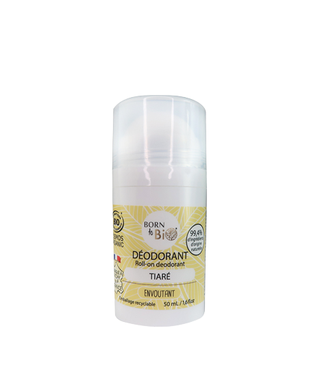 Deodorant bio roll-on monoi tiare, 50ml, Born to Bio