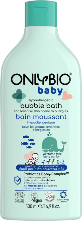 Spuma de baie hipoalergenica pentru bebelusi, 500ml, OnlyBio