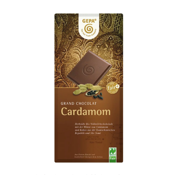 Ciocolata bio cu cardamon, 100g, Gepa