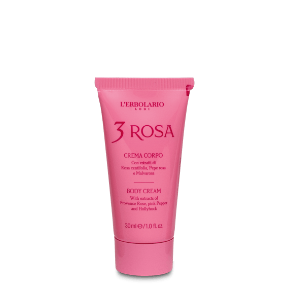 L'Erbolario Crema de corp Mini 3 Rosa, 30ml