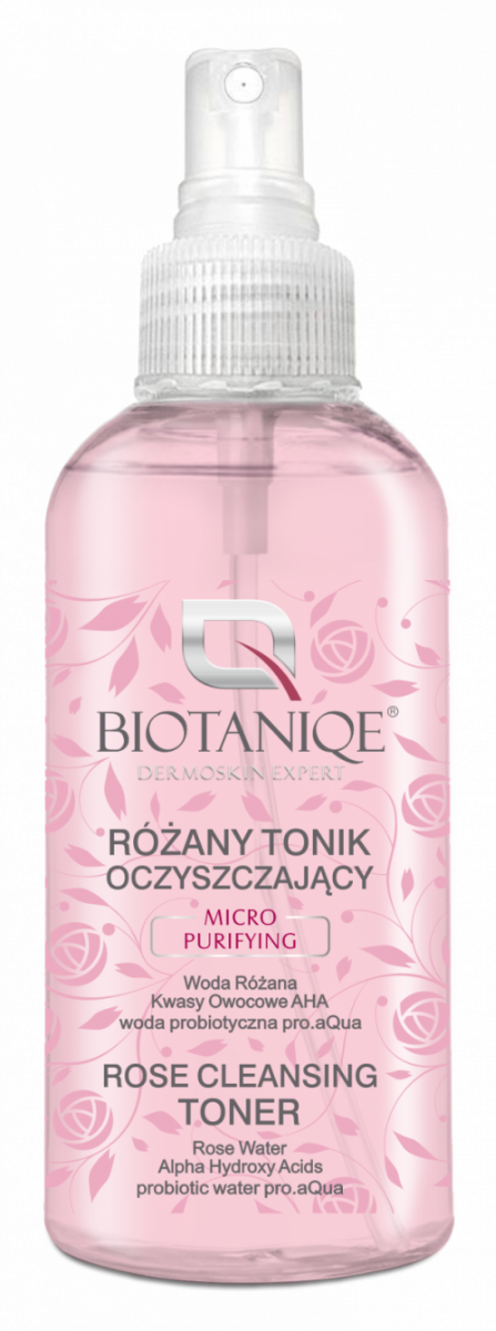 Tonic hidratant pentru fata cu extract de trandafir, 150ml, Biotaniqe