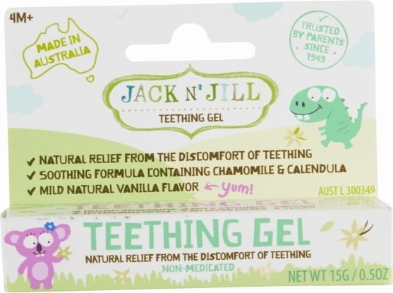 Gel calmant natural pentru eruptii dentare pentru bebelusi de la +4 luni, 15g, Jack N' Jill Kids