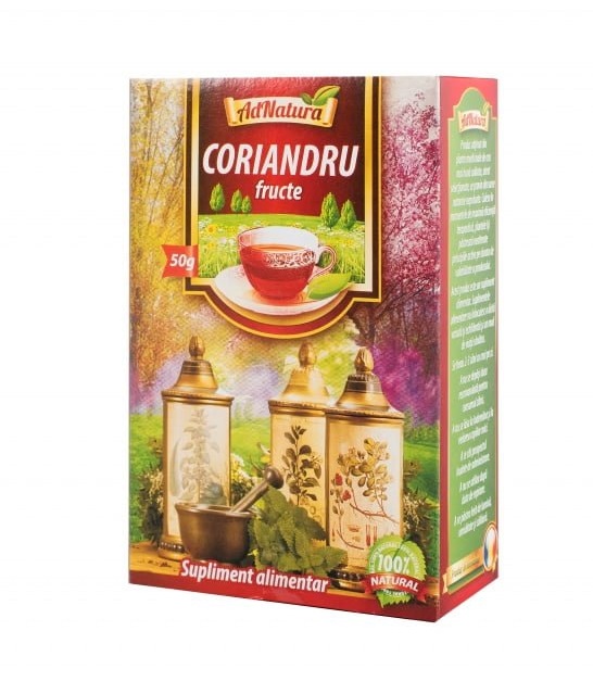 Ceai de coriandru fructe, 50g, AdNatura