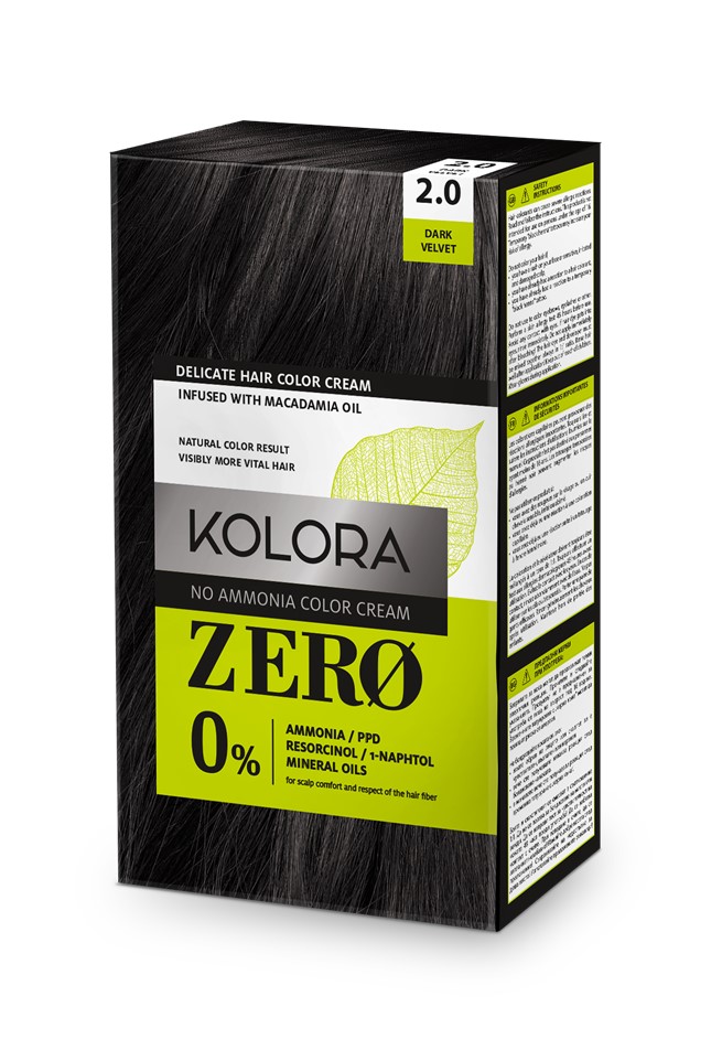 Vopsea de par Kolora Zero 2.0 Dark Velvet, 60ml, Aroma