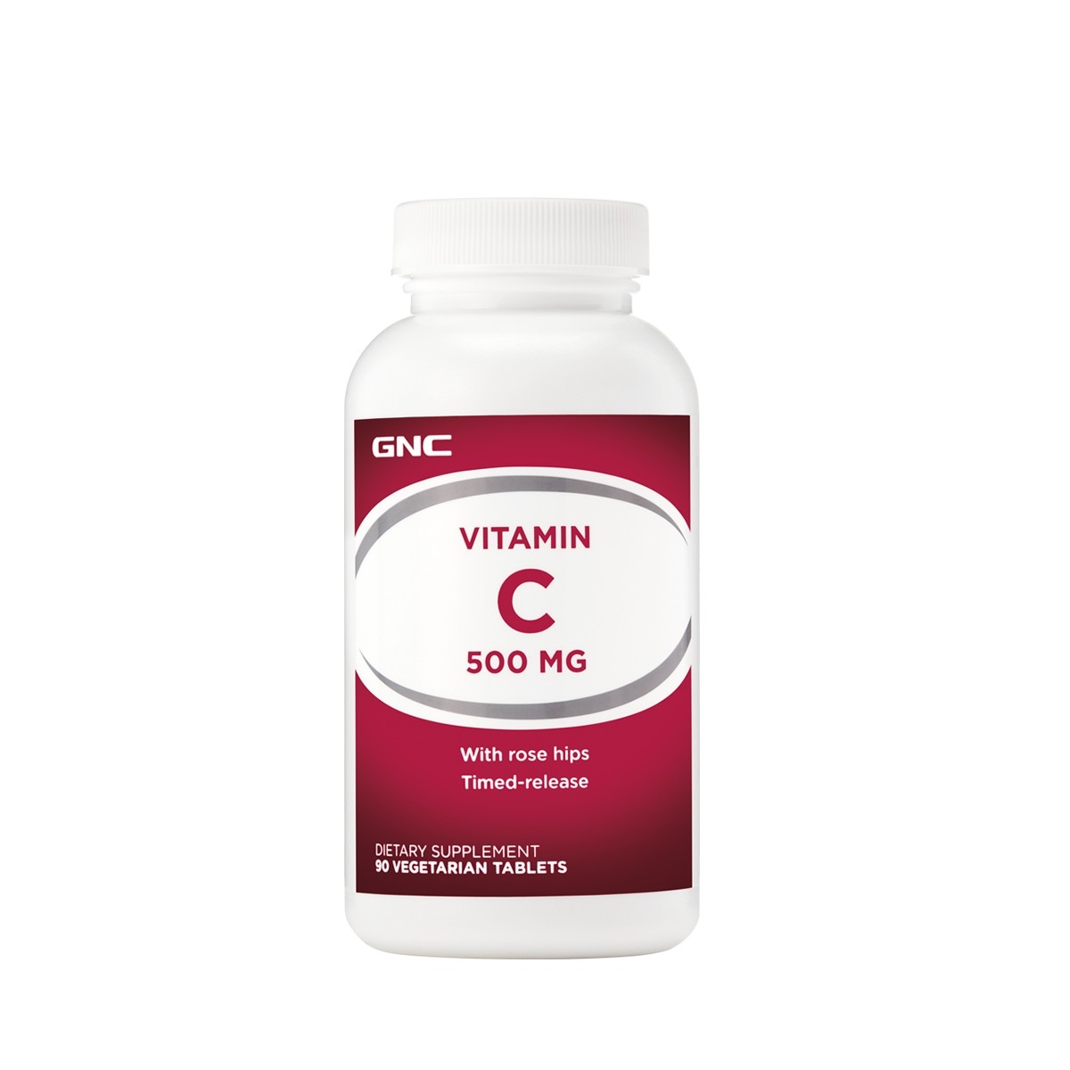 Vitamina C 500 cu eliberare prelungita, 90 tablete, GNC