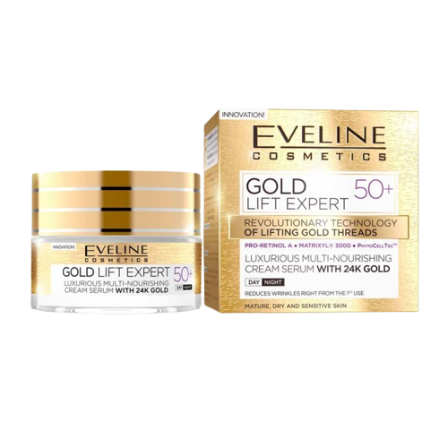 Crema de zi si de noapte Gold Lift Expert 50+, 50ml, Eveline Cosmetics