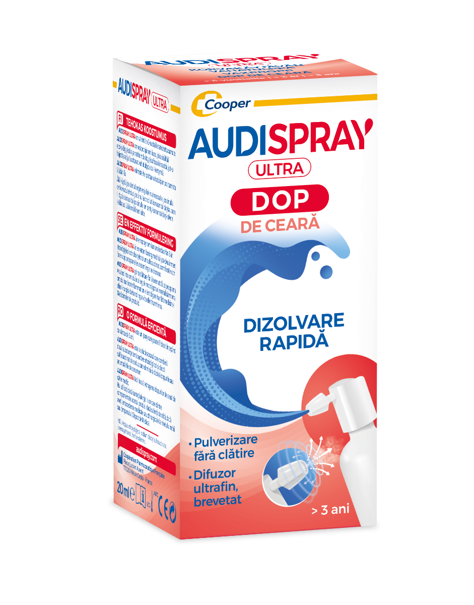 Audispray Ultra Dopuri de ceara, 20ml, Audispray