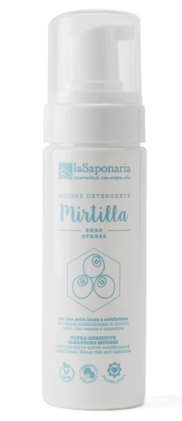 Spuma pentru curatare ultra-delicata Mirtilla, 150ml, La Saponaria