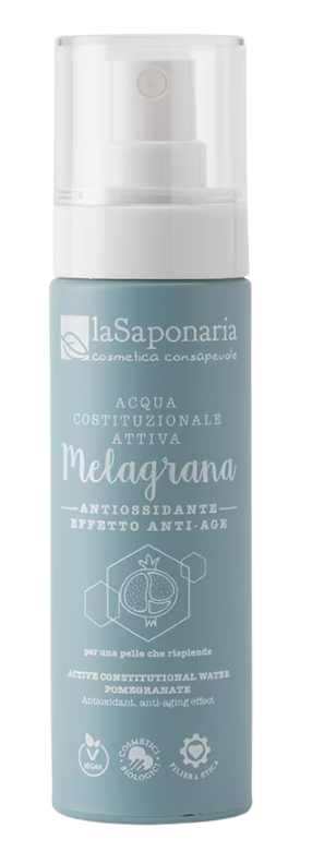 Toner antioxidant si efect anti-imbatranire cu apa activa Melagrana, 50ml, La Saponaria
