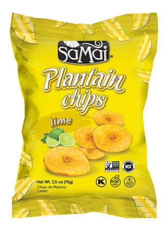 Chips de banane de gatit cu lime, 75g, Samai
