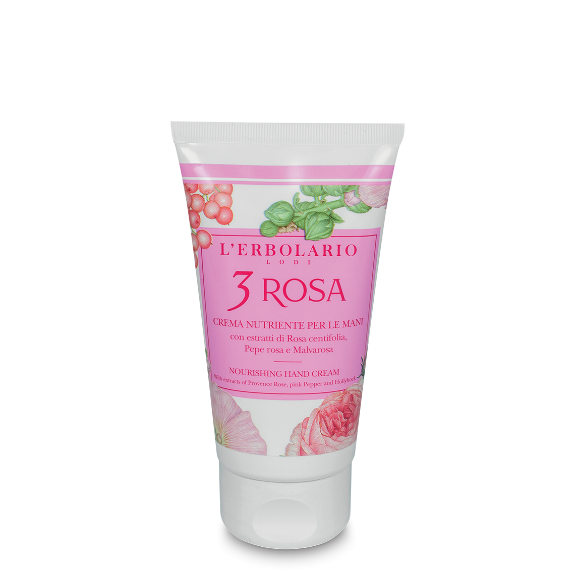 L'Erbolario Crema de maini 3 Rosa Editie Limitata 043, 75ml