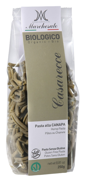 Paste cu canepa fara gluten Casarecce Bio, 250g, Marchesato