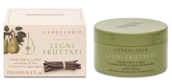 L'Erbolario Crema de corp Fruits & Wood, 250ml
