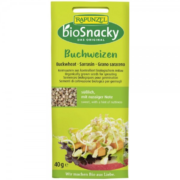 Seminte de hrisca bio pentru germinat BioSnacky, 40g, Rapunzel