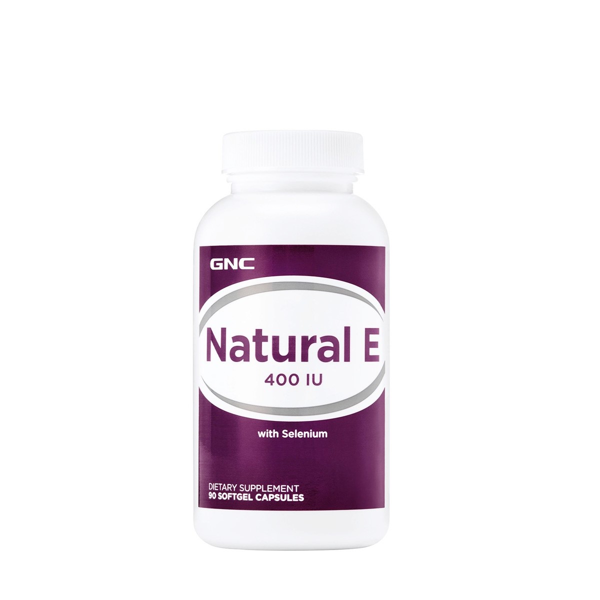 Vitamina E Naturala 400 UI cu Seleniu Natural E, 90 capsule, GNC