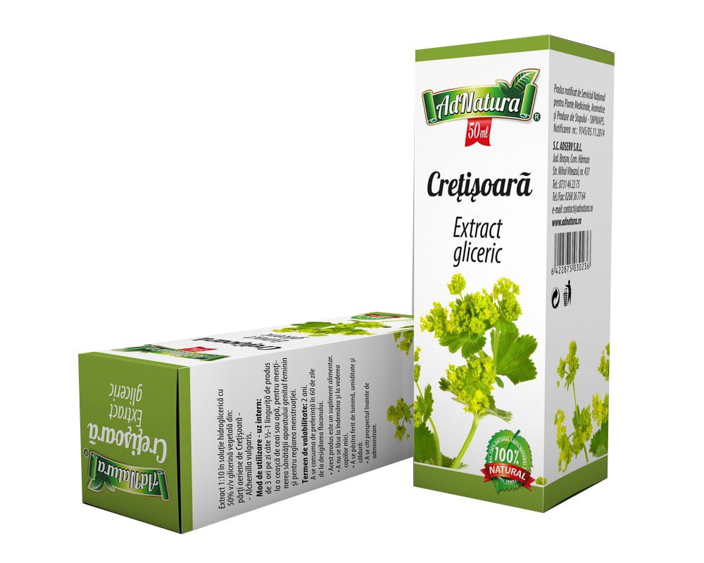 Extract gliceric de cretisoara, 50ml, AdNatura