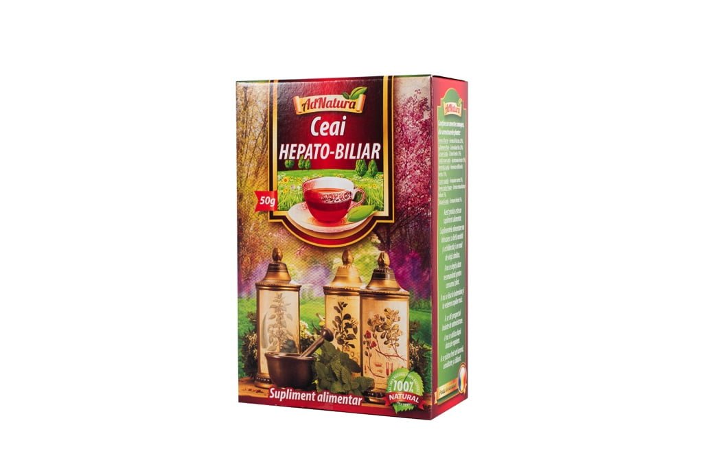 Ceai hepato-biliar, 50g, AdNatura