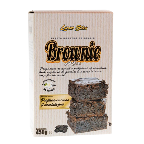 Mix pentru brownie Brownie Mix, 450g, Lucas Bites