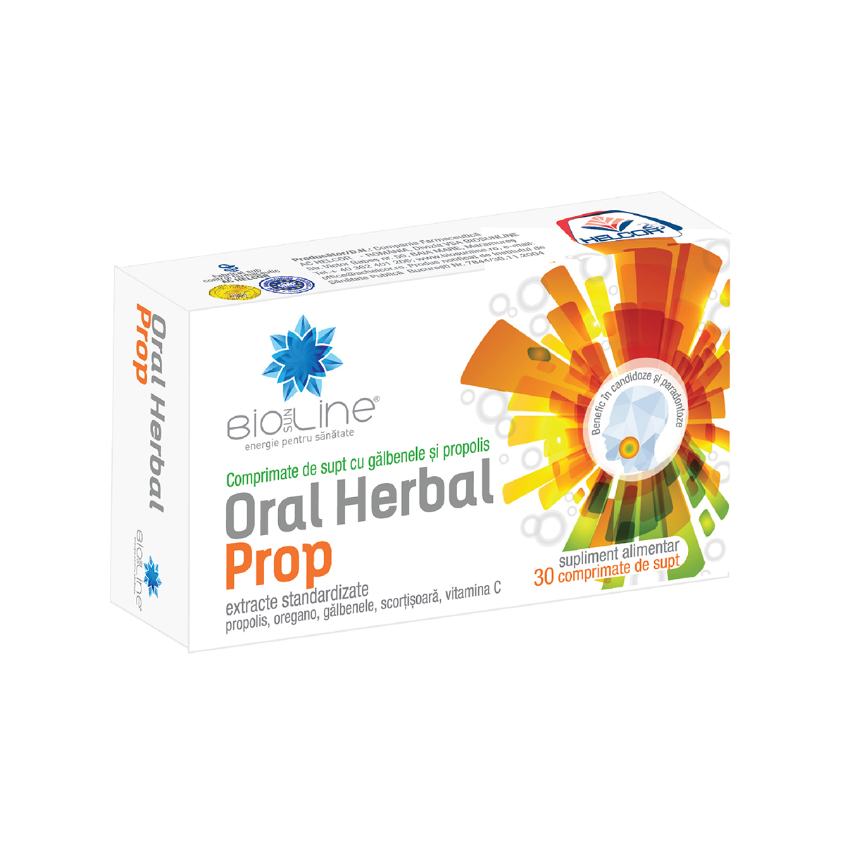 Oral Herbal Prop, 30 comprimate de supt, BioSunLine