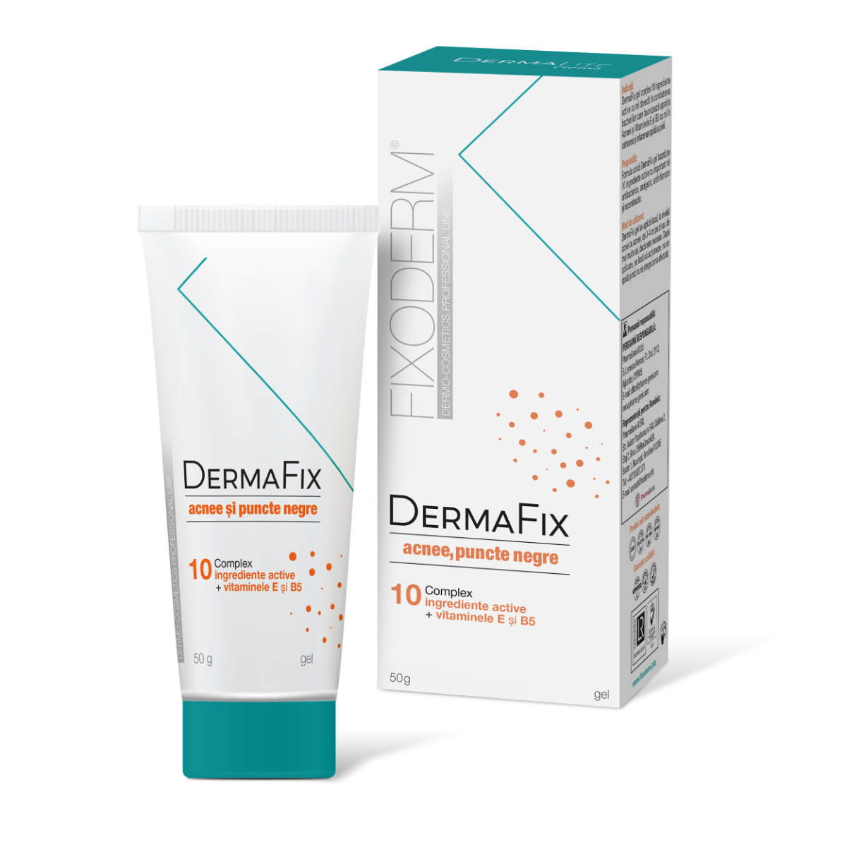 Gel pentru acnee si puncte negre DermaFix, 50g, PharmaGenix®