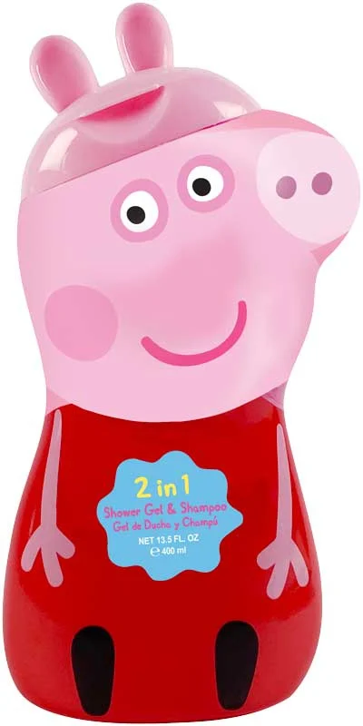 Sampon si gel de dus Peppa Pig Figurina 2d, 400ml, Airval