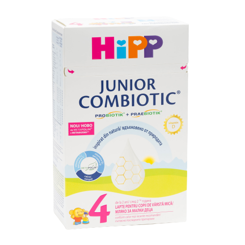 Lapte praf formula noua Combiotic Junior 4, 500g, Hipp