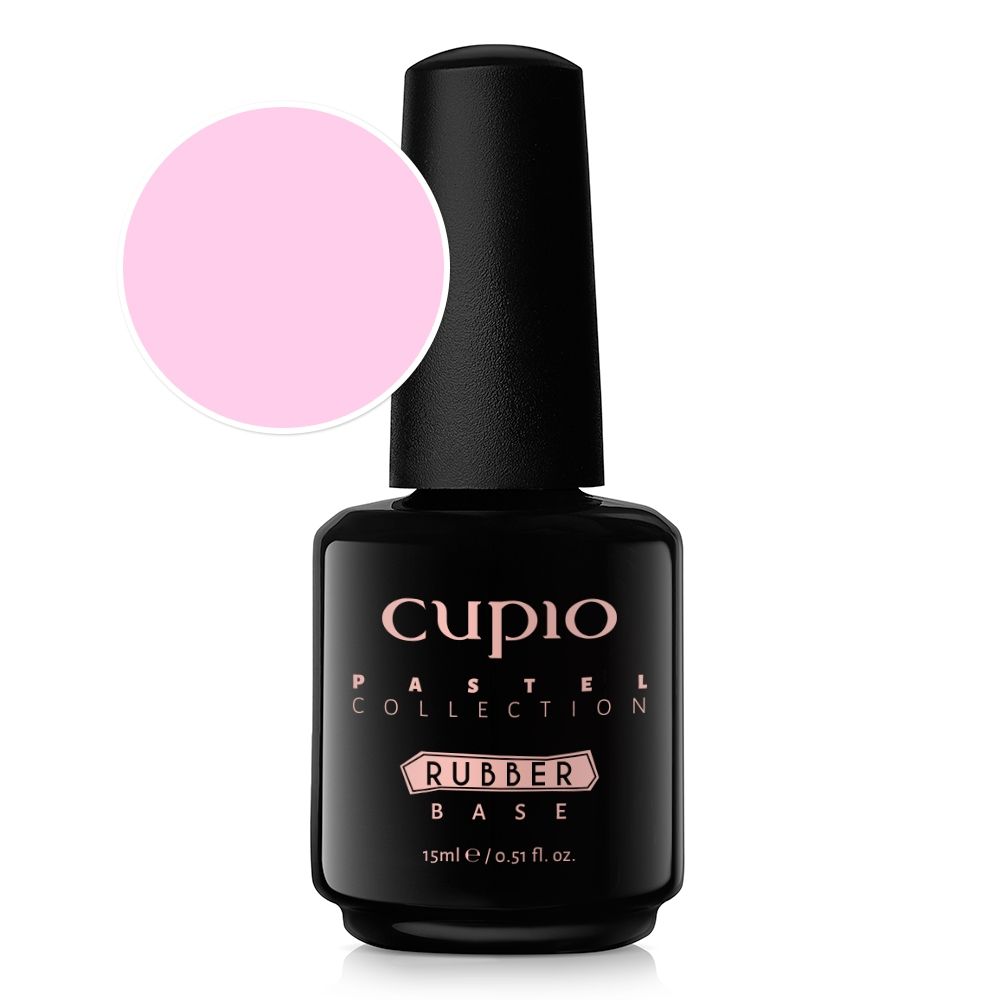 Rubber base Pastel Collection Sheer Pink, 15ml, Cupio
