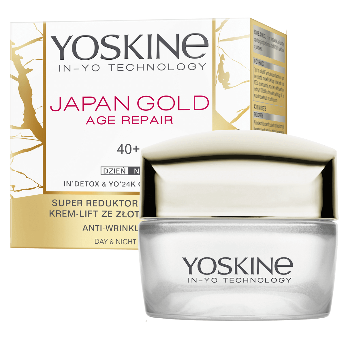 Crema antirid si fermitate de zi si noapte pentru ten 40+ Japan Gold Age Repair, 50ml, Yoskine
